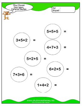 İşlemler yaprak test